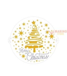 Stencil Merry Christmas 25 cm