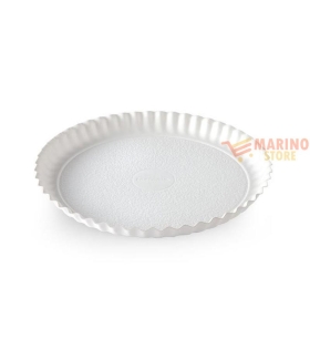 Vassoio Bianco Rotondo Riccio 20 cm 1 Pezzo