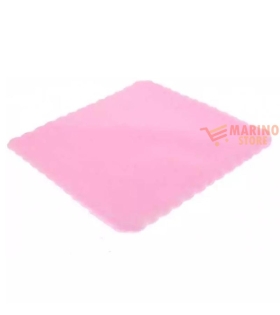Velo Organza Smerlato Quadrato Color Rosa 23 cm 1 pezzo